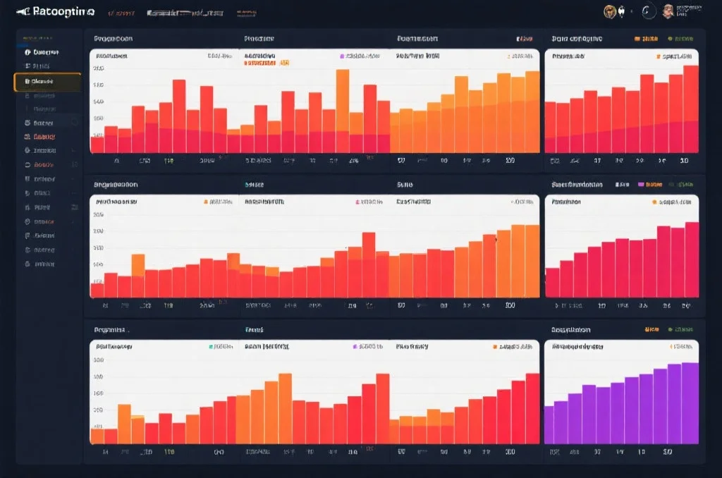 定位走势图范例:展示多位置数字趋势的柱状图